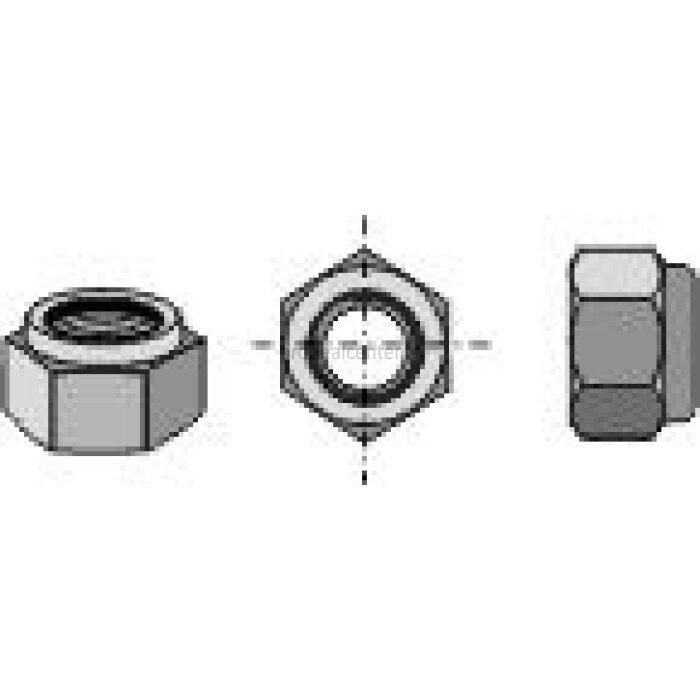 Ecrou hexagonal à freinage interne adaptable M10 x 1 boulonnerie Universelle-131391_copy-3