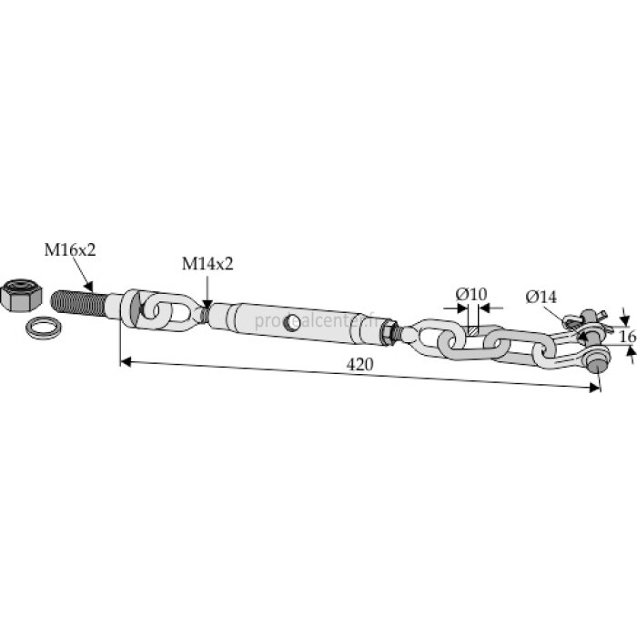 Stabilisateur à chaîne longueur 420 mm-138654_copy-31
