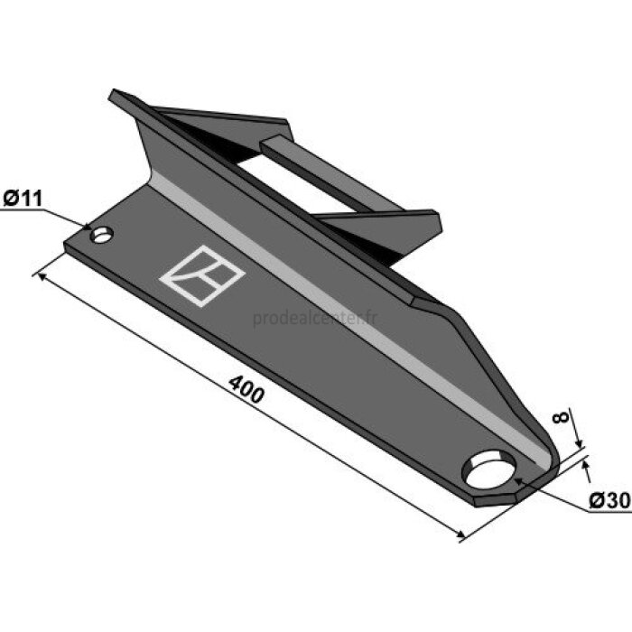 Aile de diffuseur droite renforcé 400 x 8 mm épandeur et évacuateur Bergmann (10-65-0264, 608030134)-1830799_copy-31