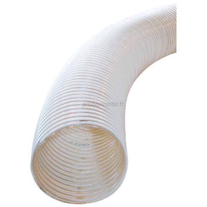 Tube spiralé D 110 PVC flexible alimentaire transparent