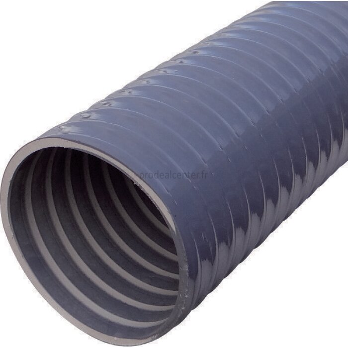 Tuyau d'évacuation flexible en PVC transparent – 20,3 cm ID x 3,8 m de long  (entièrement étiré)