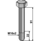 Boulon tête hexagonale de broyeur Kuhn (6061175, J1891003) M16 x 2 x 91 mm classe 10.9 adaptable-121221_copy-20