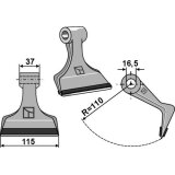 Marteau renforcé de broyeur Fehrenbach (EM51) 115 x 37 x 16,5 mm adaptable-1828455_copy-20