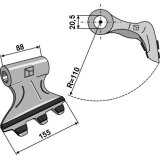 Marteau renforcé de broyeur Sicma (5706109) 155 x 88 x 20,5 mm adaptable-1828468_copy-20