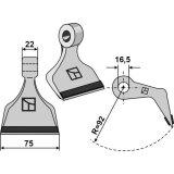 Marteau renforcé de broyeur Fehrenbach (FEHRI10) 75 x 22 x 16,5 mm adaptable-1828476_copy-20