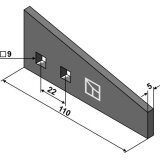 Couteau 110 x 5 mm épandeur et évacuateur Strautmann (30004204)-1830828_copy-20