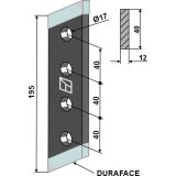 Couteau droit renforcé duraface 195 x 50 x 12 mm épandeur et évacuateur Tebbe (61310)-1830820_copy-20